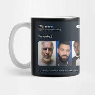 the big three drake meme 2024 Mug